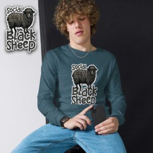 Social Black Sheep - Unisex Long Sleeve Tee