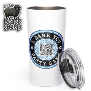I DARE YOU Tapered Stainless Steel Tumbler - Blue